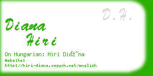 diana hiri business card